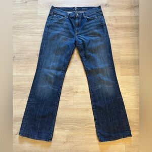 Men’s Seven 7 for All Mankind Dark Wash Bootcut Jeans Size 32x30 Made In USA